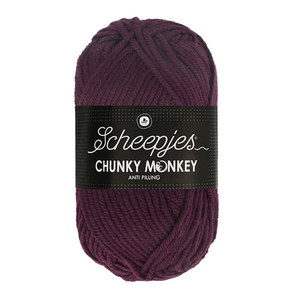 Scheepjes Chunky Monkey 100g 2007 Plum | Knitting yarn shop / dzijas veikals