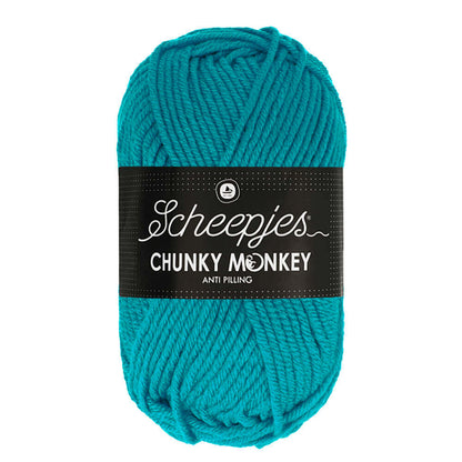 Scheepjes Chunky Monkey 100g 2012 Deep Turquoise | Knitting yarn shop / dzijas veikals
