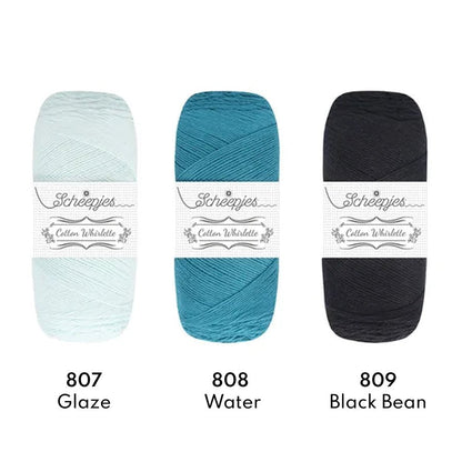 Scheepjes Cotton Whirl - 100% organic cotton yarn 801 Grape | Knitting yarn shop / dzijas veikals