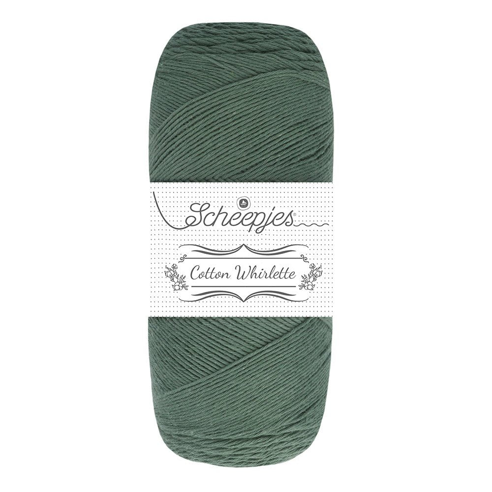 Scheepjes Cotton Whirl - 100% organic cotton yarn 805 Lettuce | Knitting yarn shop / dzijas veikals