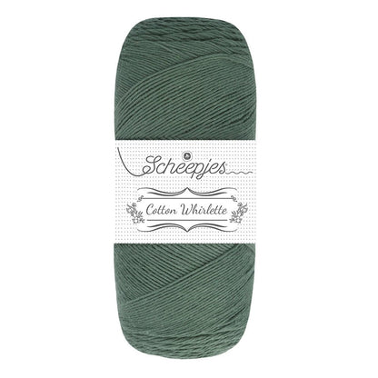 Scheepjes Cotton Whirl - 100% organic cotton yarn 805 Lettuce | Knitting yarn shop / dzijas veikals