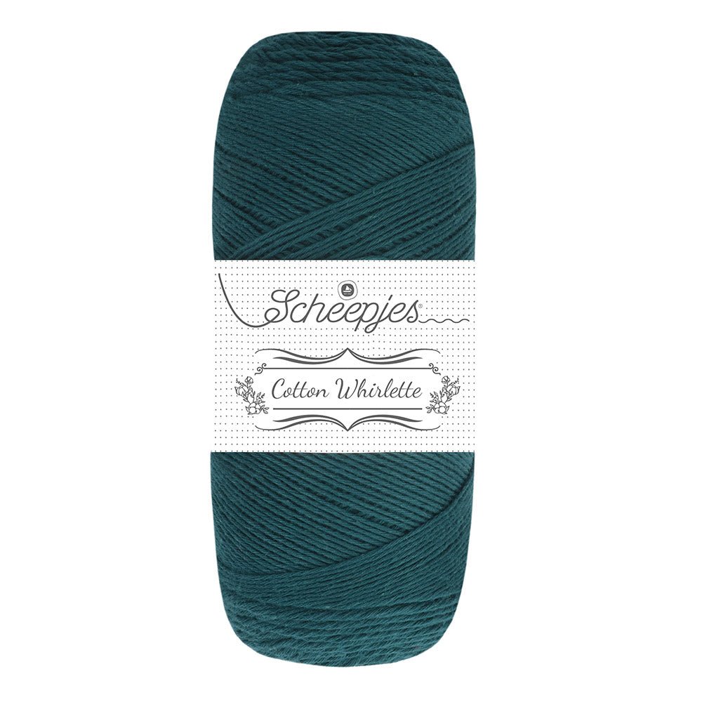 Scheepjes Cotton Whirl - 100% organic cotton yarn 813 Seaweed | Knitting yarn shop / dzijas veikals