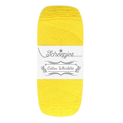 Scheepjes Cotton Whirl - 100% organic cotton yarn 816 Banana | Knitting yarn shop / dzijas veikals