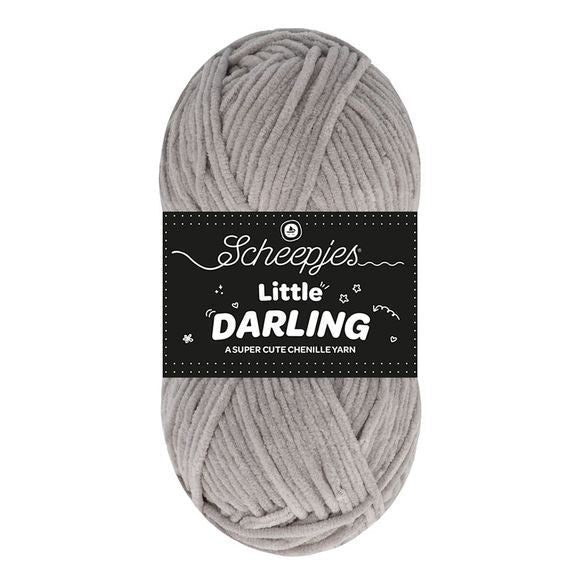 Scheepjes Little Darling - Chenille DK Polyester Yarn 409 Koala | Knitting yarn shop / dzijas veikals