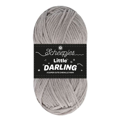 Scheepjes Little Darling - Chenille DK Polyester Yarn 409 Koala | Knitting yarn shop / dzijas veikals