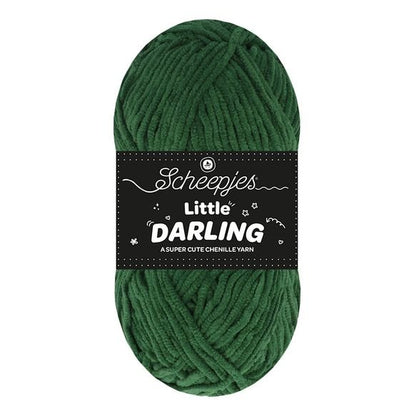 Scheepjes Little Darling - Chenille DK Polyester Yarn 420 Pickle | Knitting yarn shop / dzijas veikals