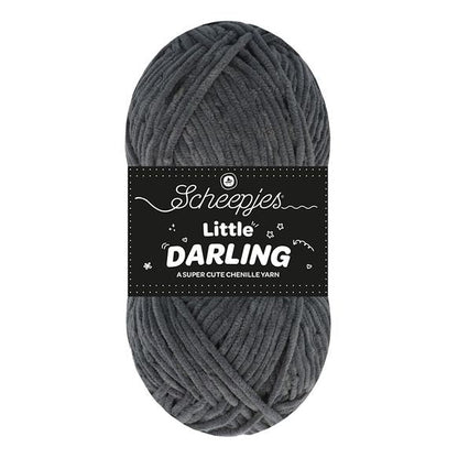 Scheepjes Little Darling - Chenille DK Polyester Yarn 424 Puffin | Knitting yarn shop / dzijas veikals