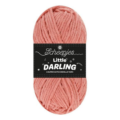 Scheepjes Little Darling - Chenille DK Polyester Yarn 439 Lychee | Knitting yarn shop / dzijas veikals