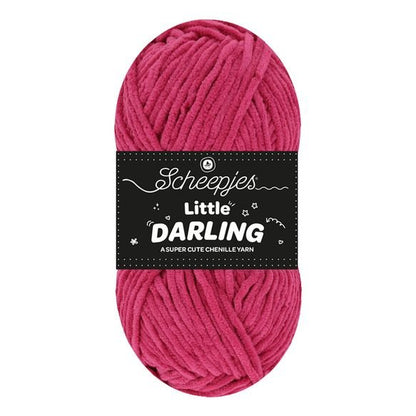 Scheepjes Little Darling - Chenille DK Polyester Yarn 443 Snowberry | Knitting yarn shop / dzijas veikals