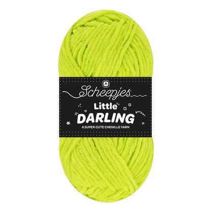 Scheepjes Little Darling - Chenille DK Polyester Yarn 445 Gecko | Knitting yarn shop / dzijas veikals