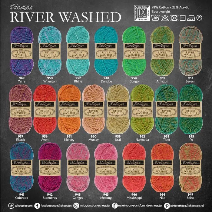 Scheepjes River Washed 50g 941 Colorado | Knitting yarn shop / dzijas veikals