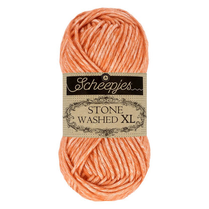 Scheepjes Stone Washed XL, 50g 856 Coral | Knitting yarn shop / dzijas veikals