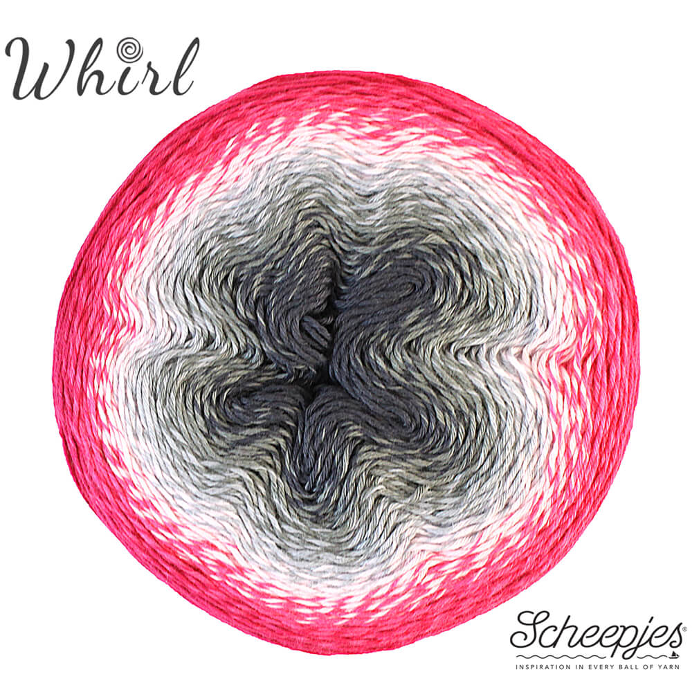 Scheepjes Whirl 1x1000m 752 Raspberry Rocky Roads | Knitting yarn shop / dzijas veikals