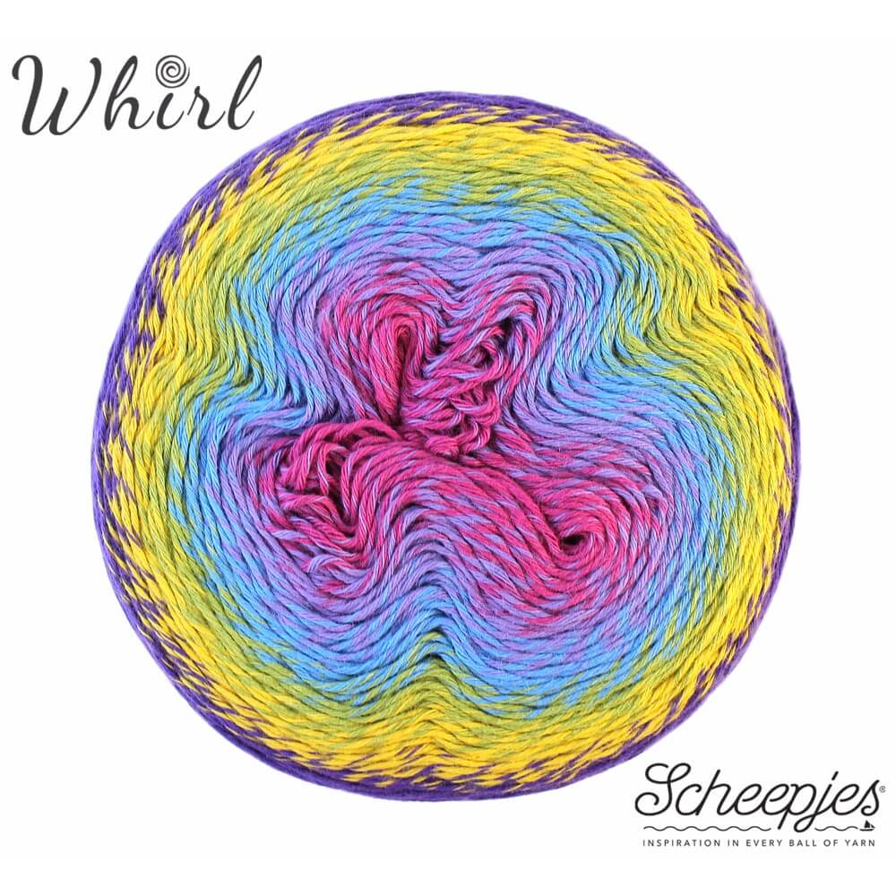 Scheepjes Whirl 1x1000m 765 Lemon Cassis Cream | Knitting yarn shop / dzijas veikals