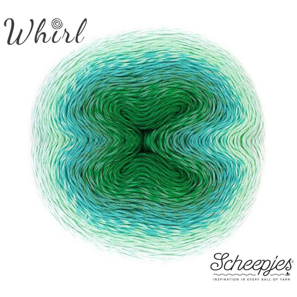 Scheepjes Whirl 1x1000m 775 Peppermint Patty Cake | Knitting yarn shop / dzijas veikals