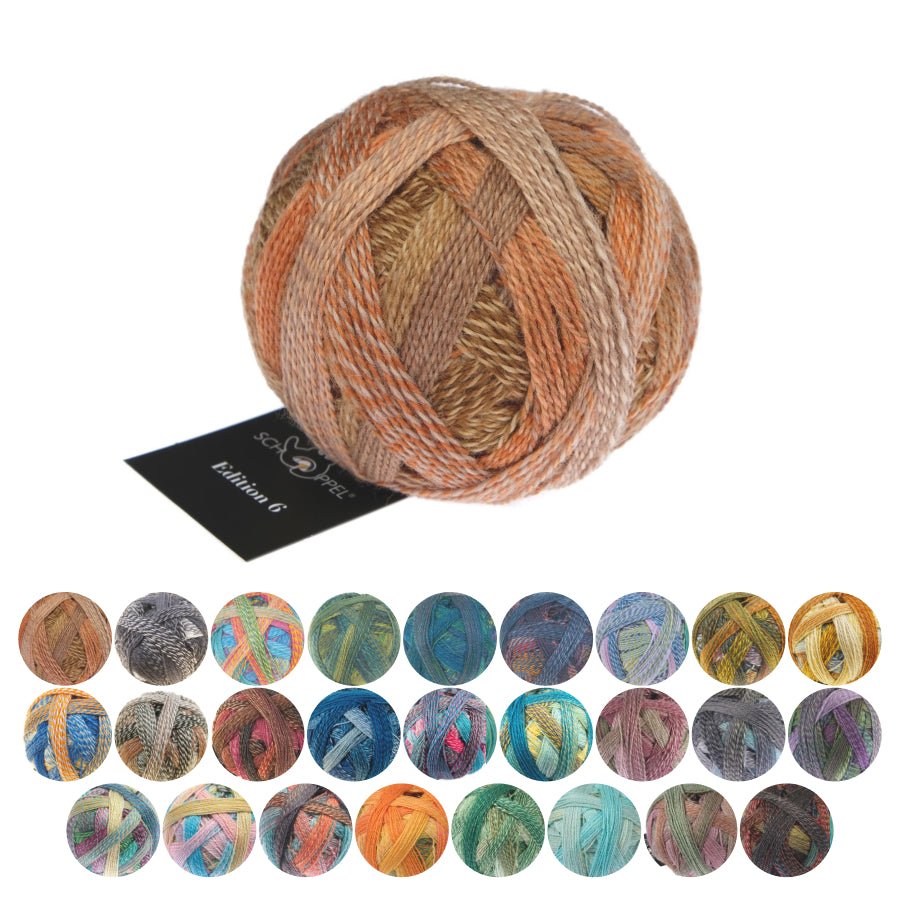 Schoppel Edition 6 Extra - Fine Merino Wool Yarn 2100_Domino | Knitting yarn shop / dzijas veikals