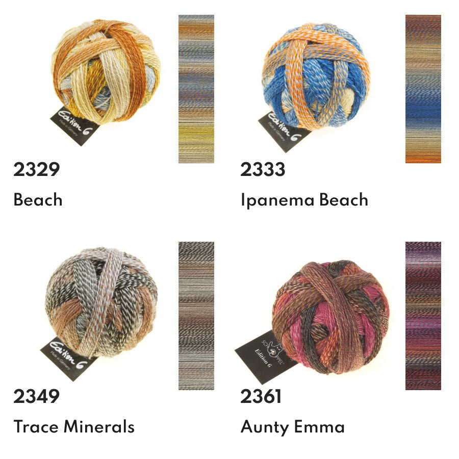 Schoppel Edition 6 Extra - Fine Merino Wool Yarn 2100_Domino | Knitting yarn shop / dzijas veikals