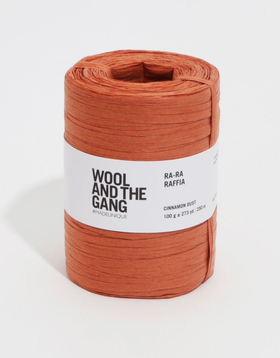 WOOL AND THE GANG Ra - Ra RAFFIA Cinnamon Dust | rafijas dzija vasaras cepurēm un somām internetā Latvijā