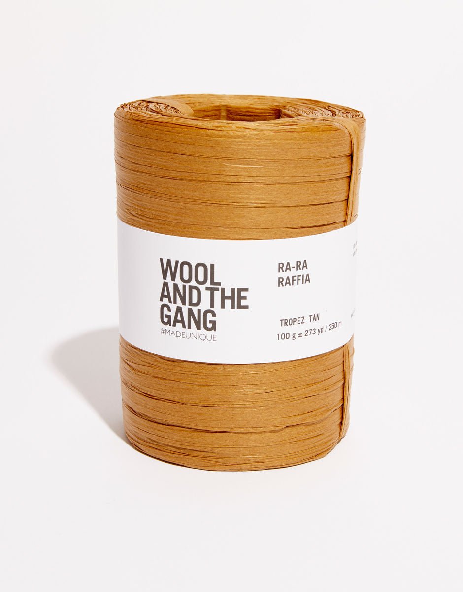 WOOL AND THE GANG Ra - Ra RAFFIA Tropez Tan | rafijas dzija vasaras cepurēm un somām internetā Latvijā