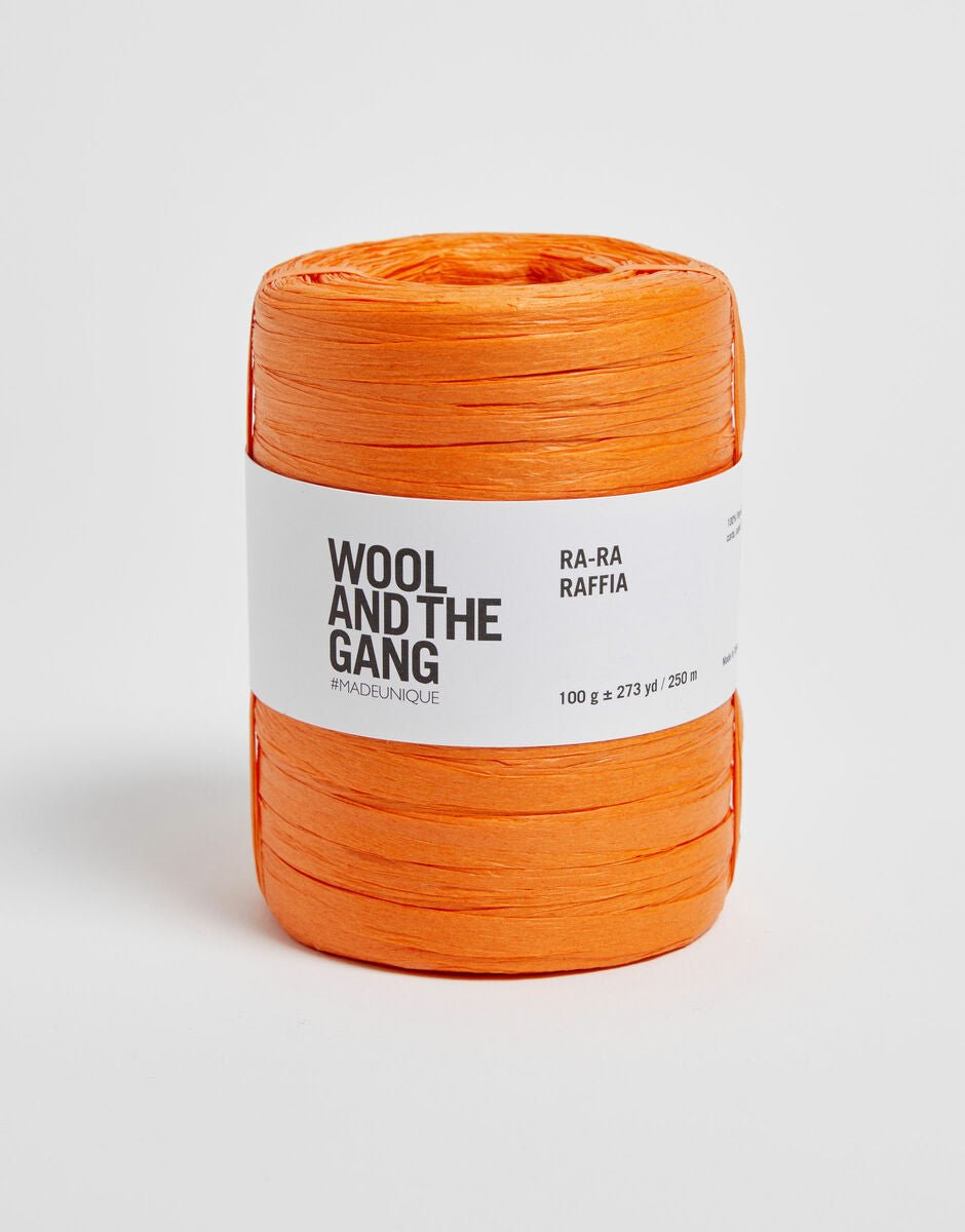 WOOL AND THE GANG Ra - Ra RAFFIA Vitamin C | rafijas dzija vasaras cepurēm un somām internetā Latvijā