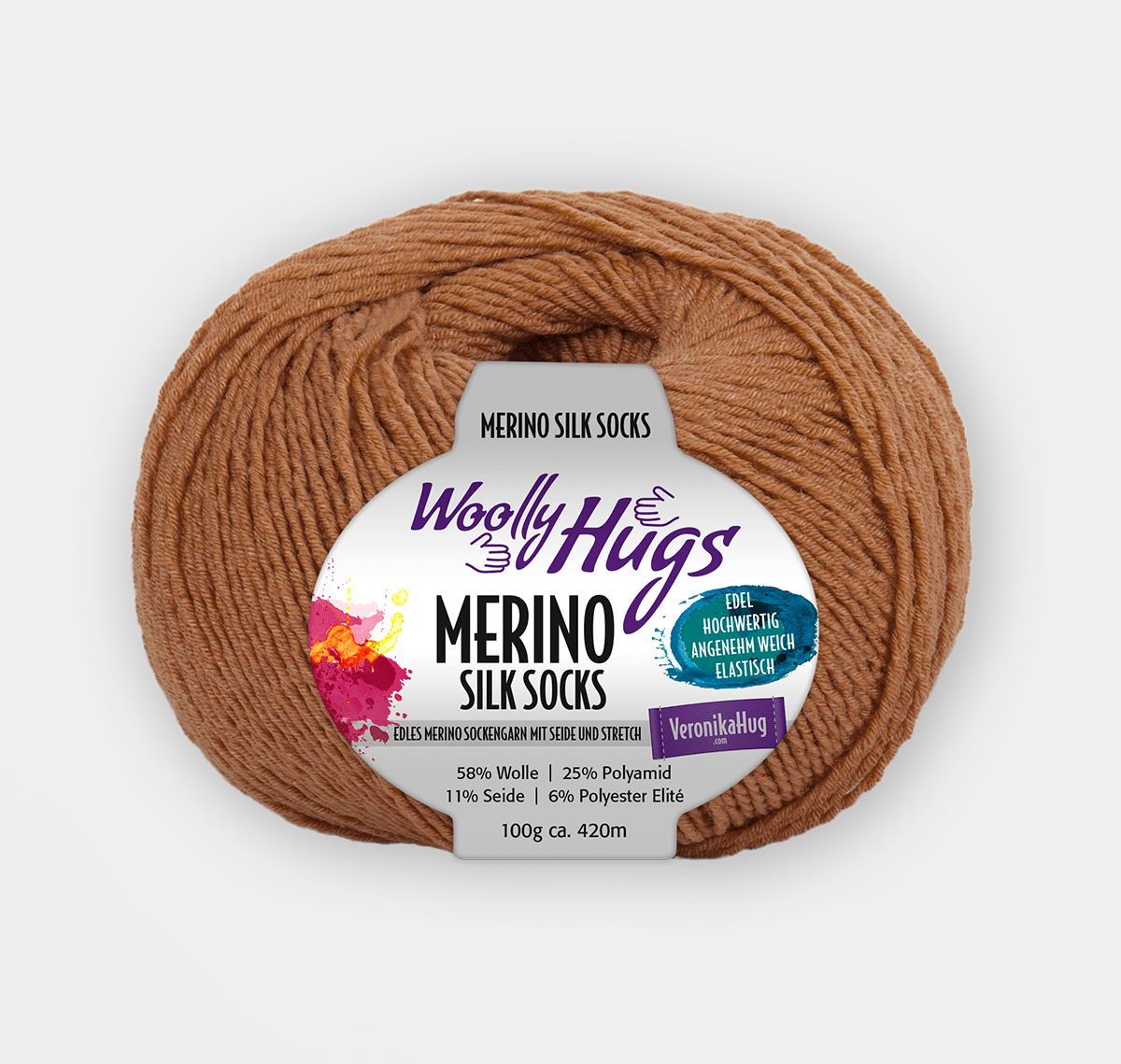 WOOLLY HUGS Merino vilnas un zīda zeķu dzija 291 | zeķu dzija | dzijas veikals Latvijā